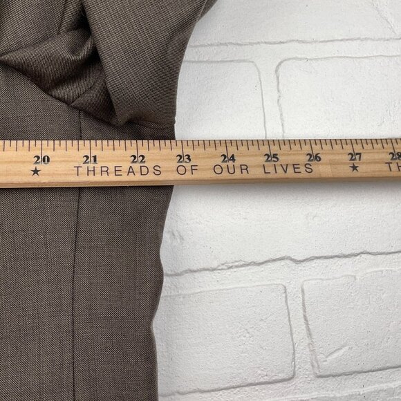 Jos A Bank Blazer Men 43R Brown Travelers Tailored Fit Classic Wool Suit Jacket - Picture 10 of 15